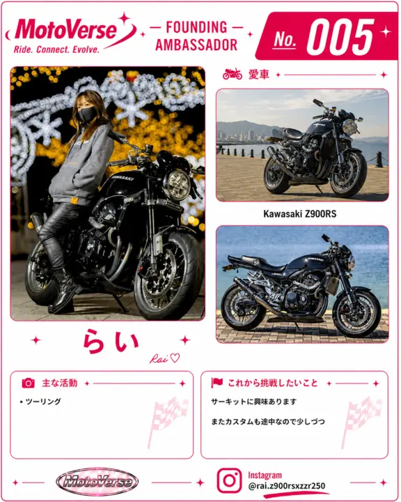 創設アンバサダー No.005 らい