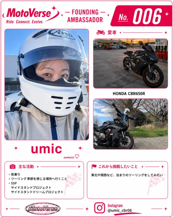創設アンバサダー No.006 umic