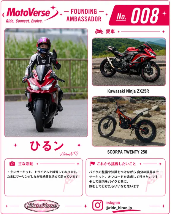 創設アンバサダー No.008 ひるン